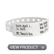 Vinyl Adult Write-On Wristbands